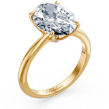 1 Carat Oval Solitaire Diamond Ring