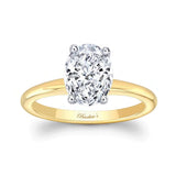 2 Carat Oval Solitaire Lab Grown Diamond Ring