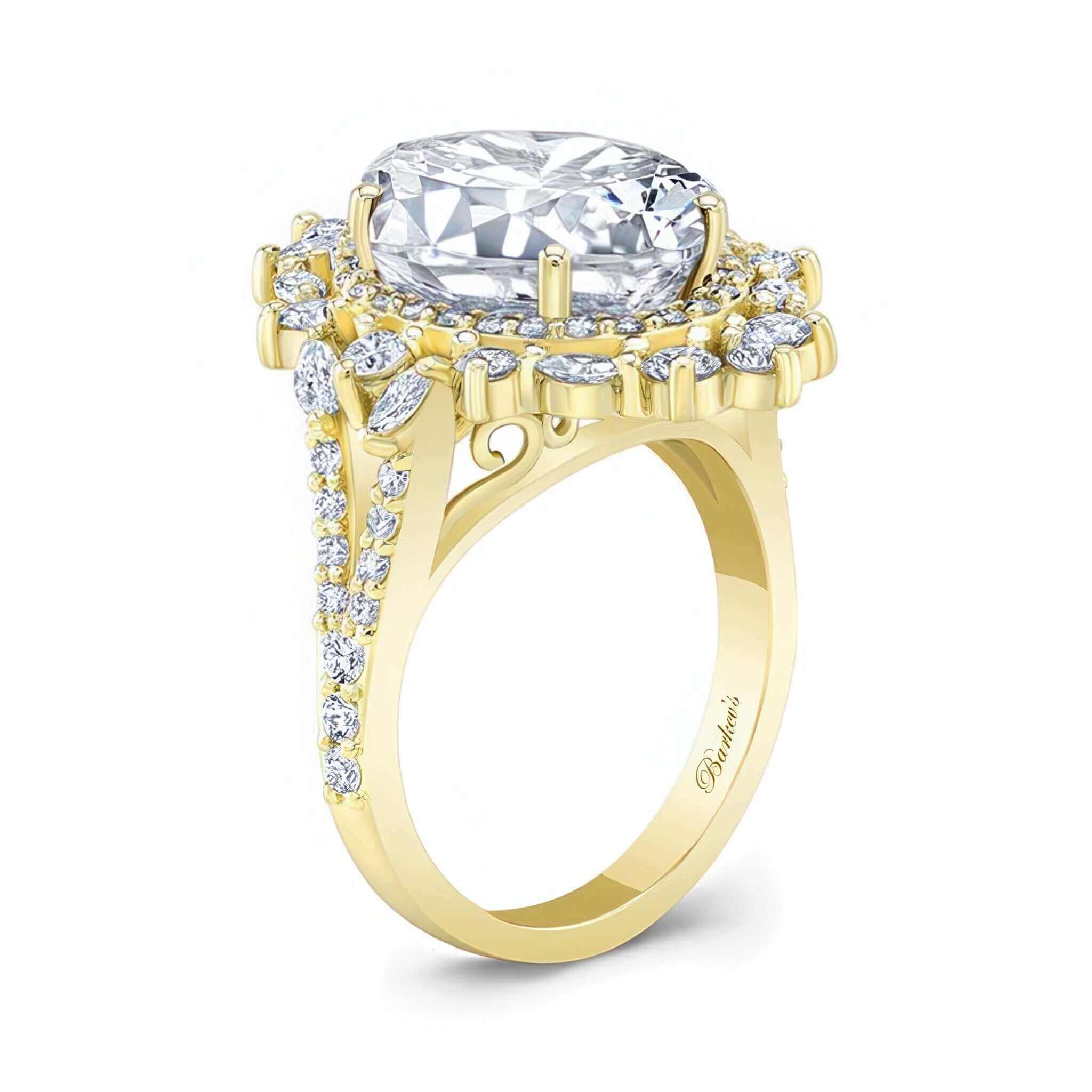 5 Carat Oval Moissanite Ring
