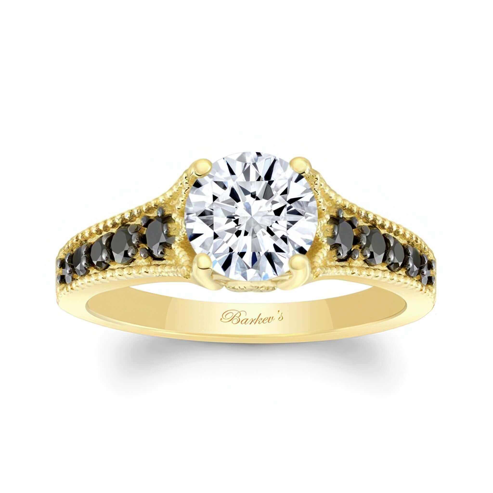 Vintage Ring With Black Diamonds
