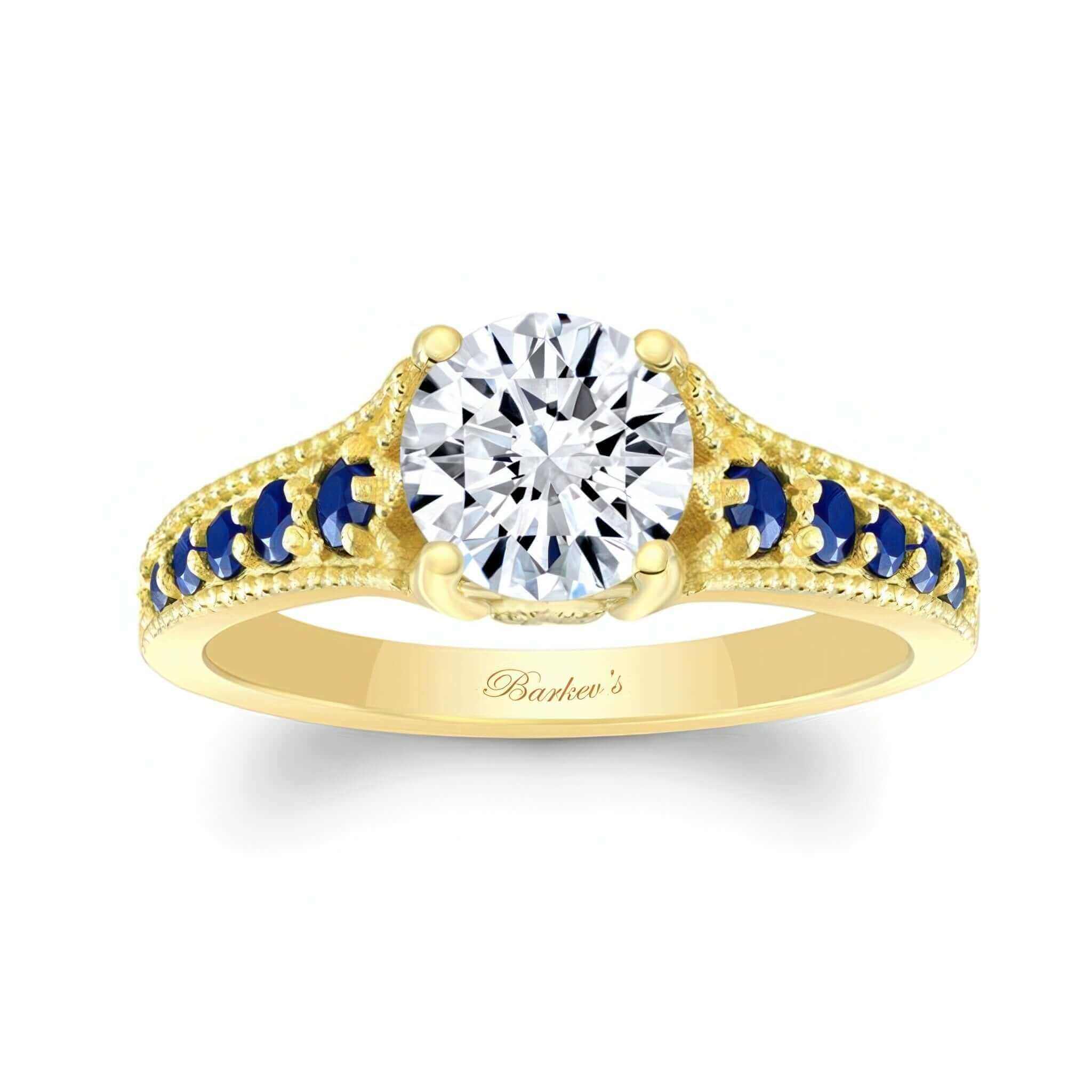 Vintage Ring With Blue Sapphires