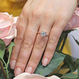 Round Moissanite Engagement Ring