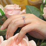 Round Moissanite Engagement Ring