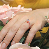 Round Moissanite Engagement Ring