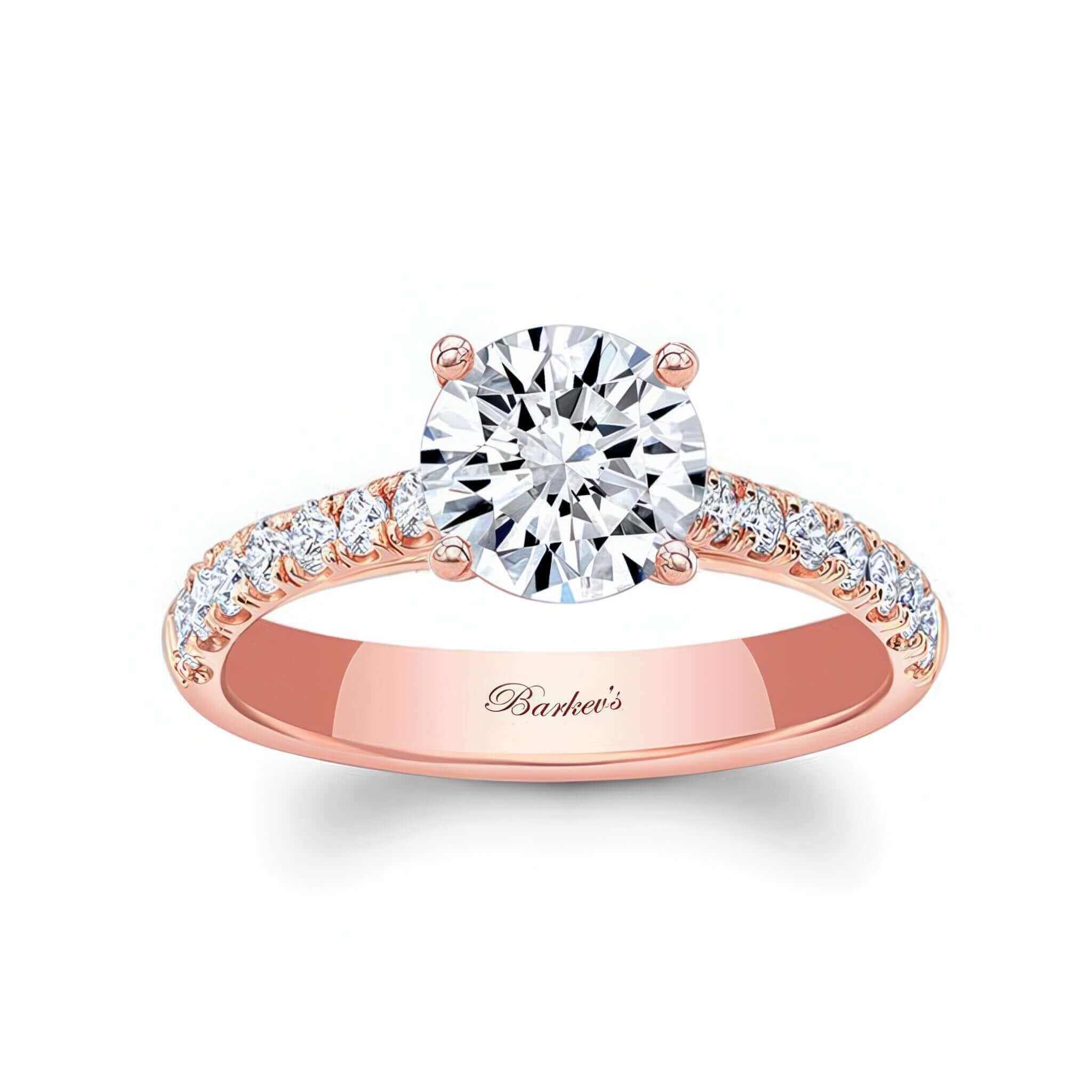 Round Moissanite Engagement Ring