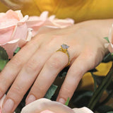 Round Moissanite Engagement Ring