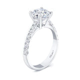 Round Moissanite Engagement Ring