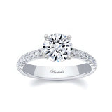 Round Moissanite Engagement Ring