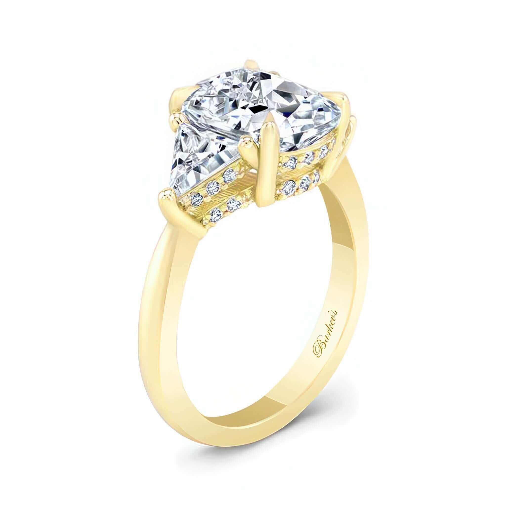 3 Carat Cushion Cut Moissanite Ring