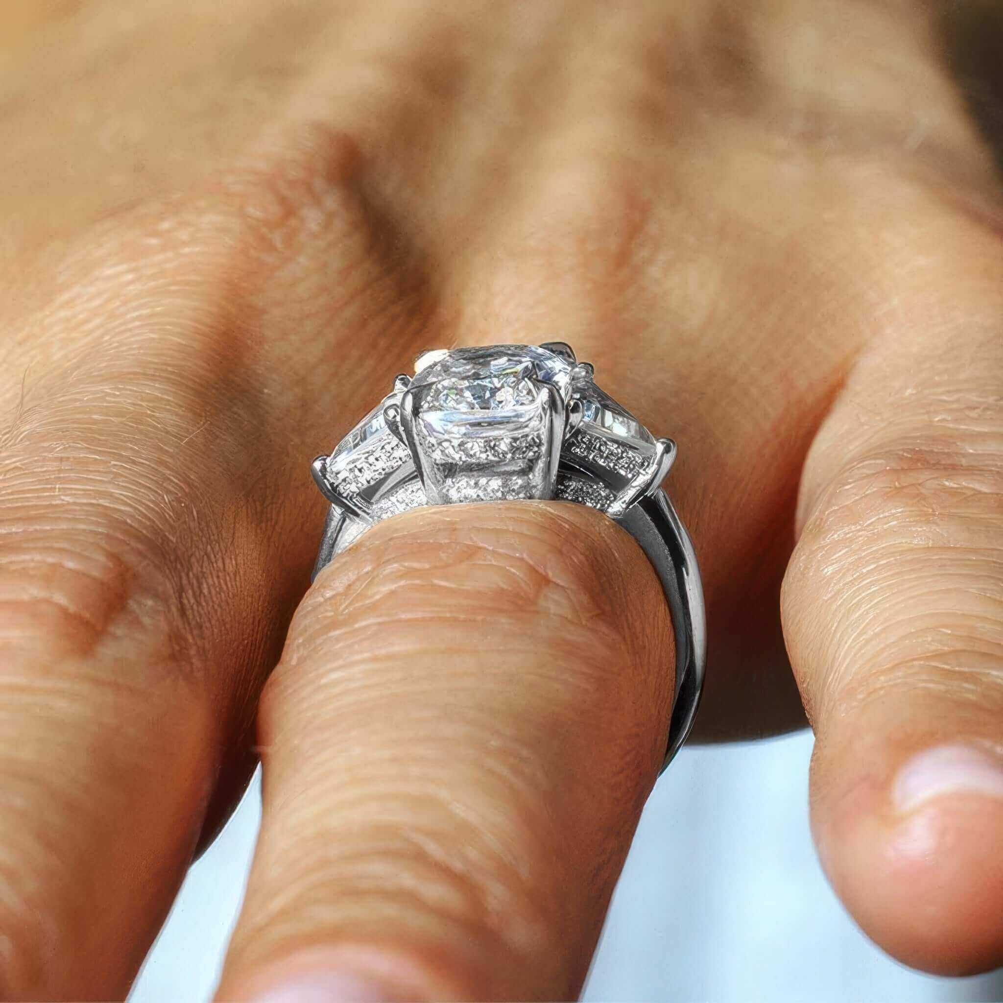 Carat Cushion Cut Moissanite Ring Barkev's – Barkev's