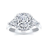 3 Carat Cushion Cut Lab Diamond Ring