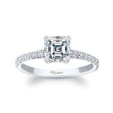 Asscher Moissanite Ring