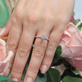 Asscher Moissanite Ring