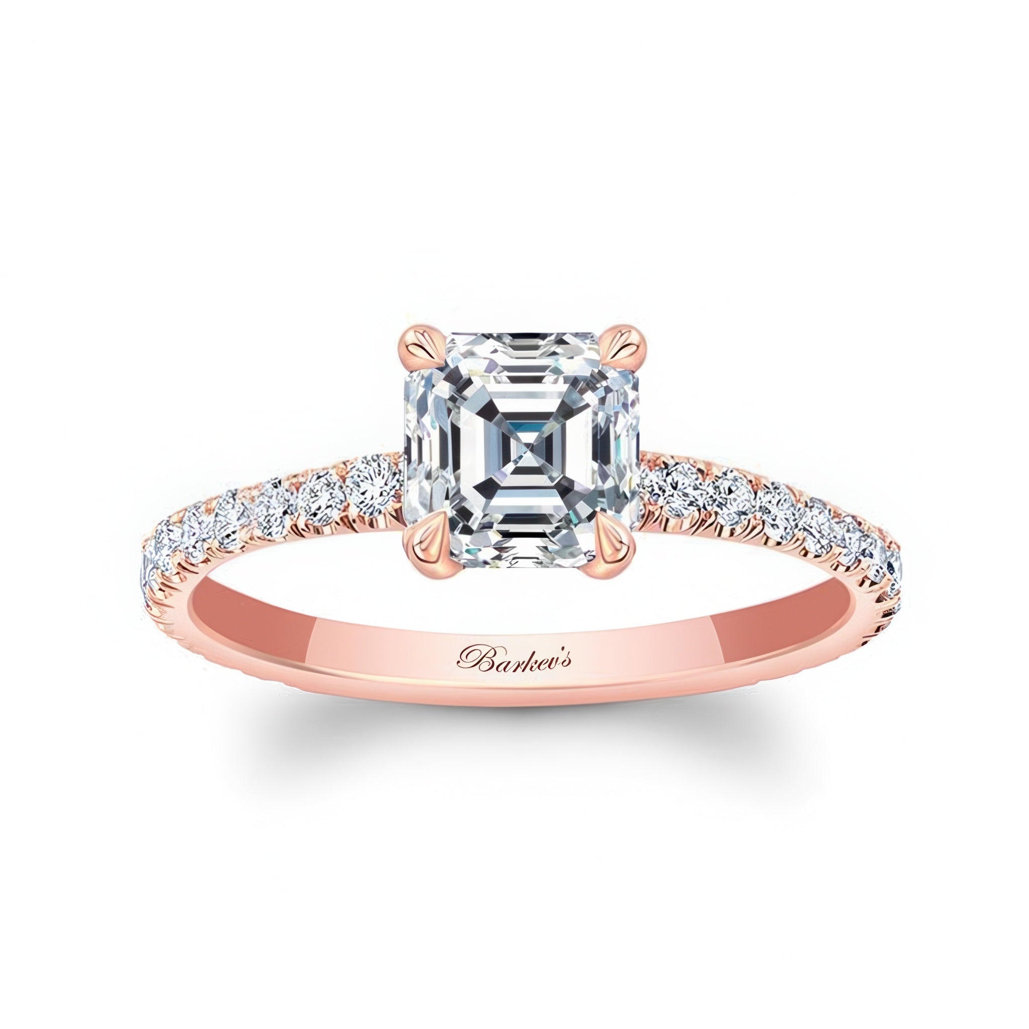 Asscher Moissanite Ring