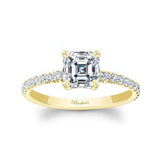 Asscher Moissanite Ring