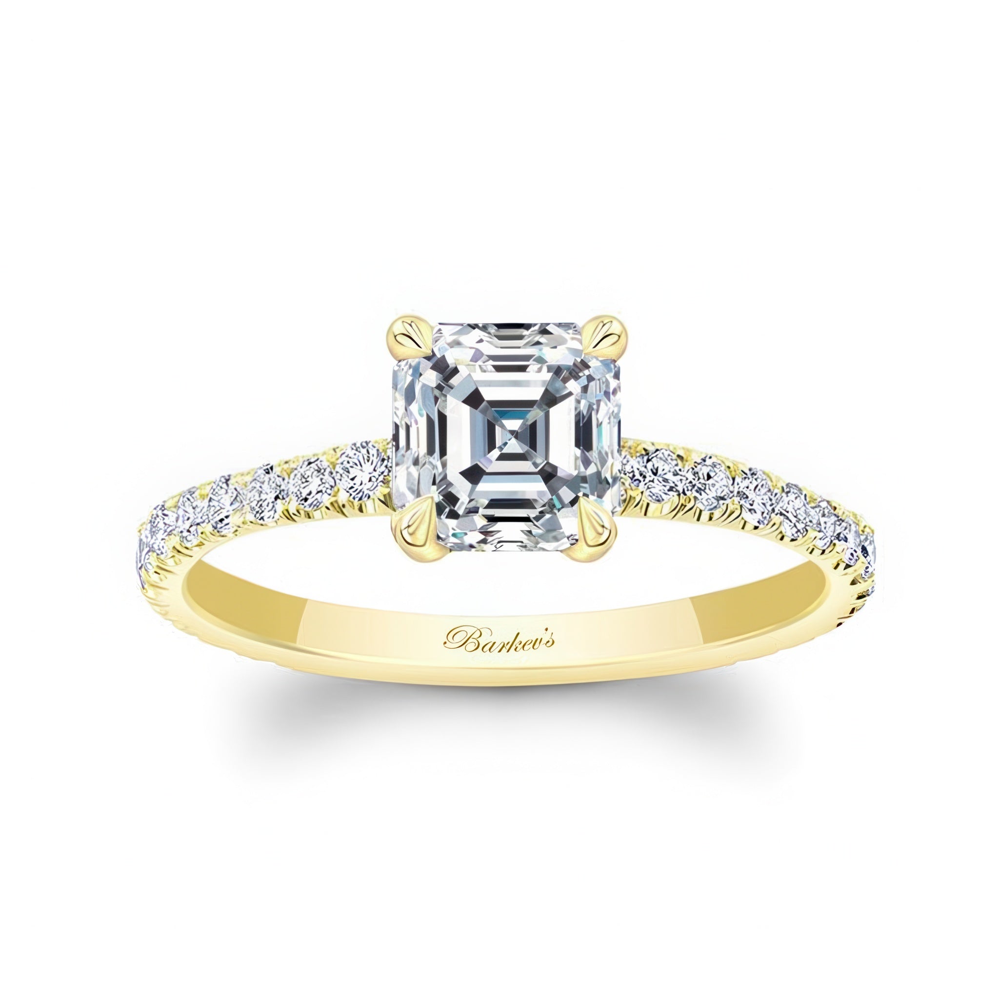 Asscher Moissanite Ring