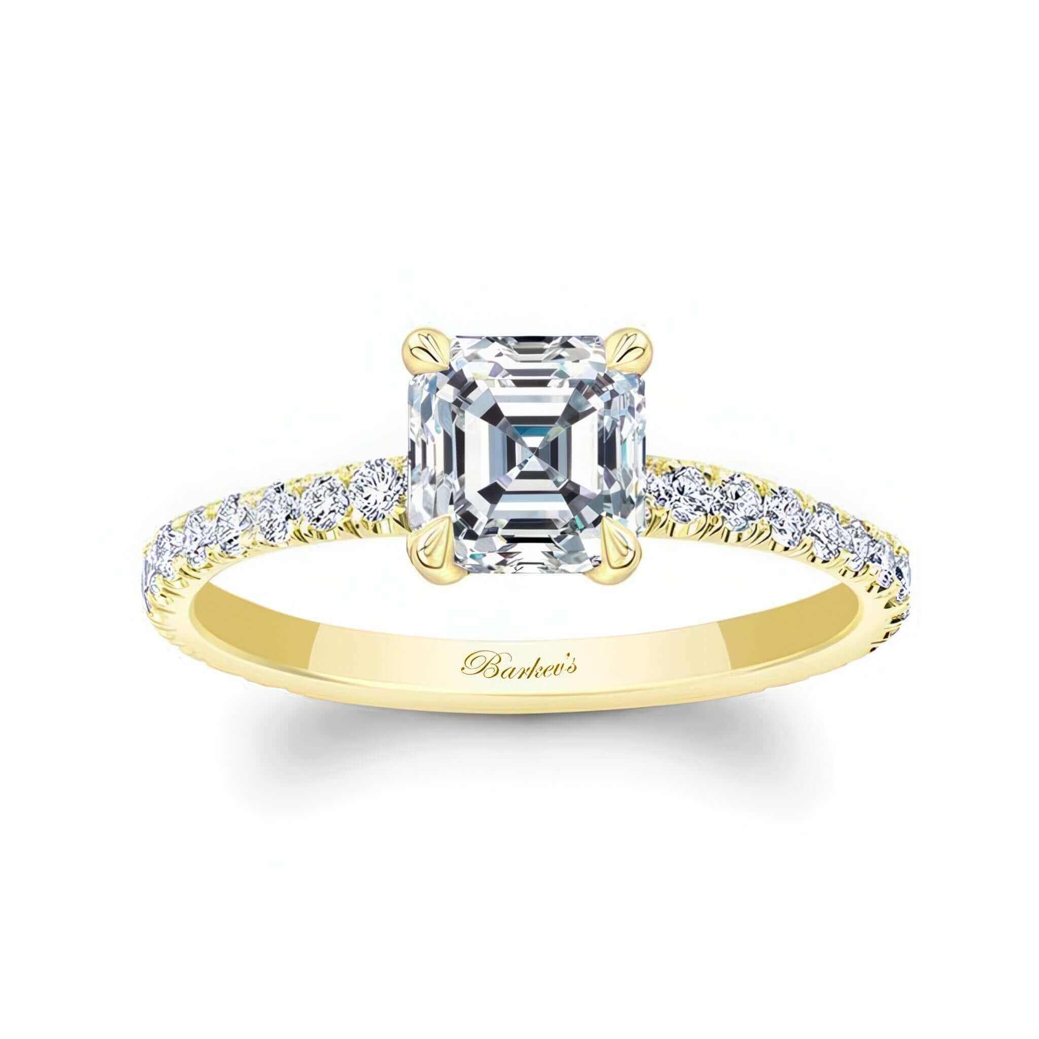 Asscher Diamond Ring