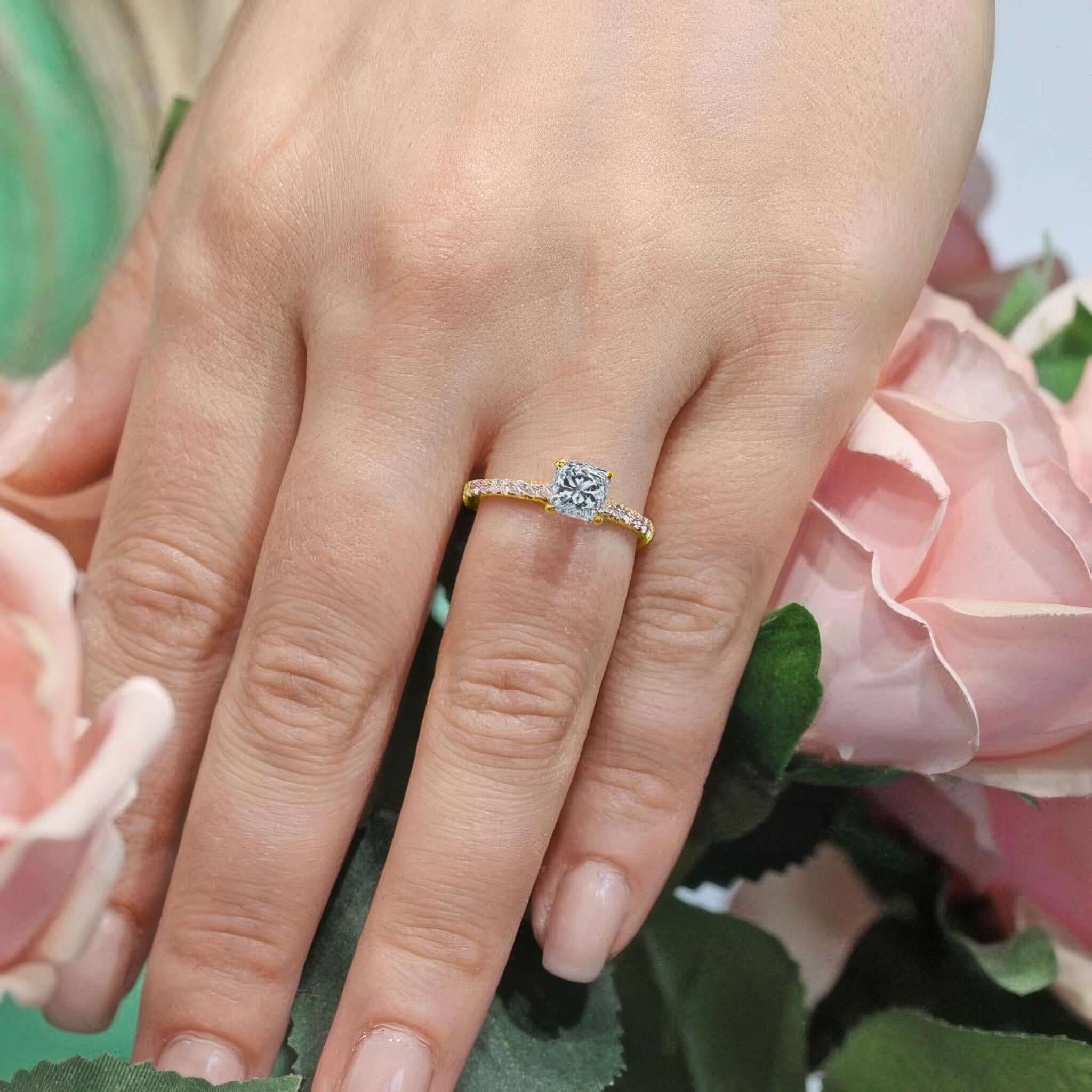 Princess Moissanite Ring