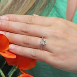 Pear Shape Lab Grown Diamond Ring