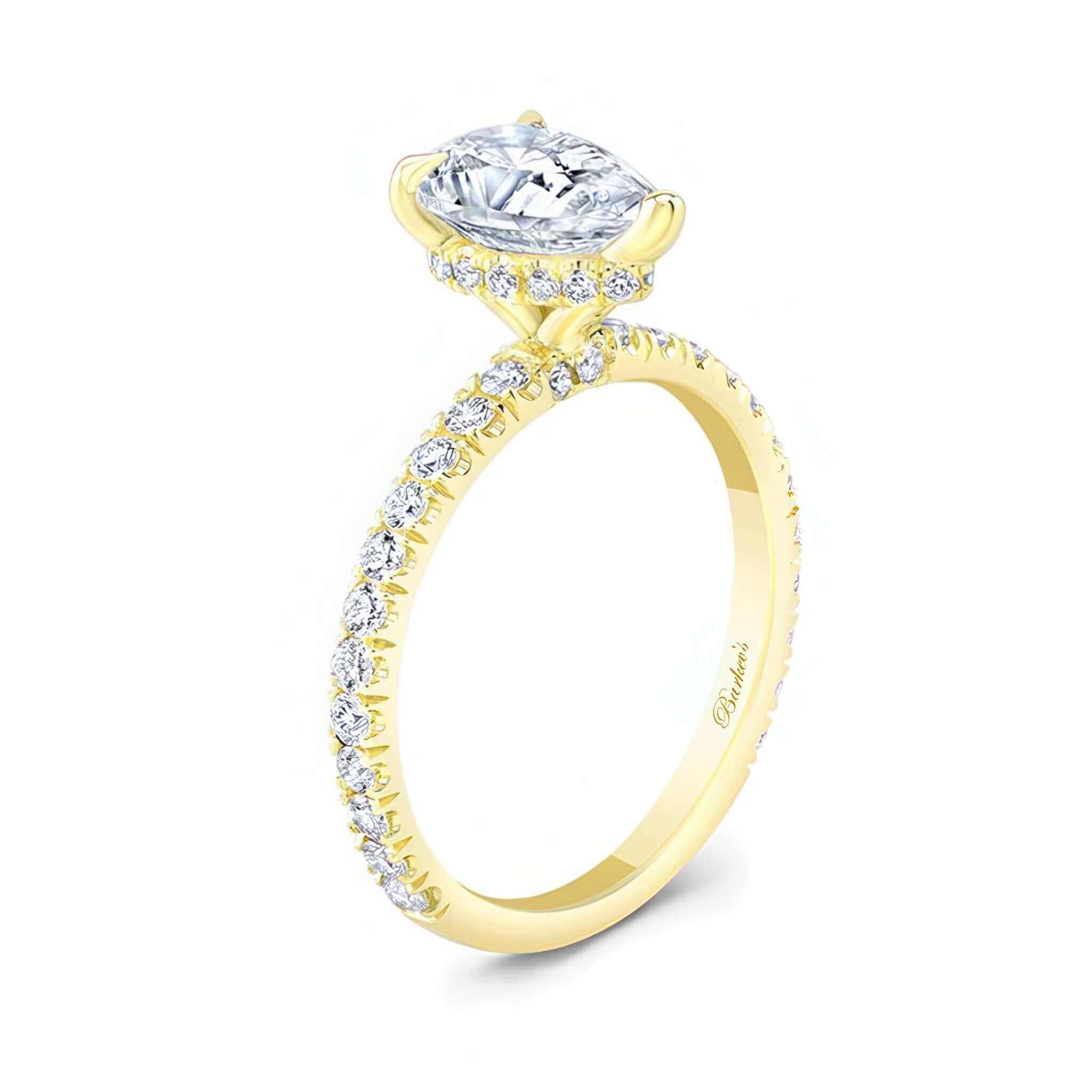 Pear Shape Moissanite Ring