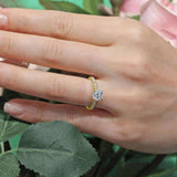 Diamond Halo Engagement Ring