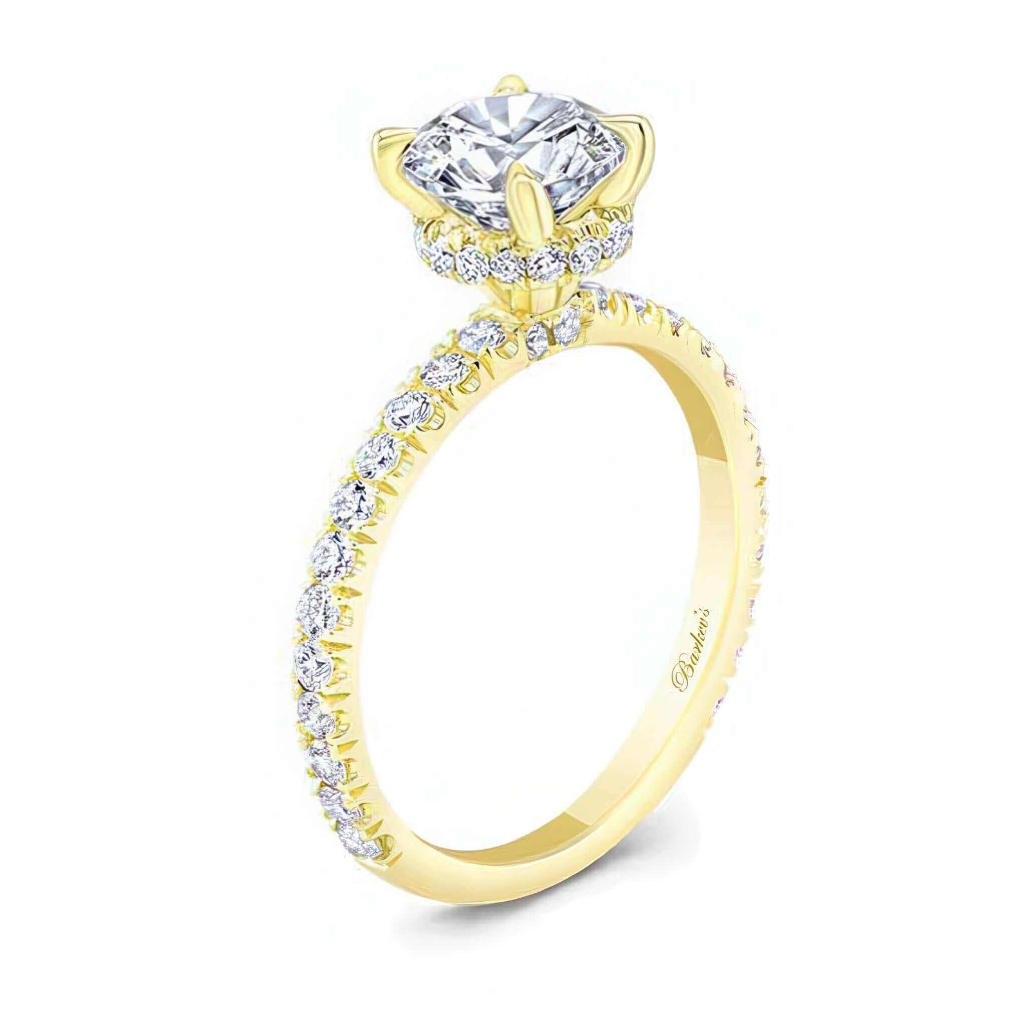 3 Carat Moissanite Halo Engagement Ring