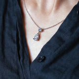 Pear Shaped Lab Diamond Necklace