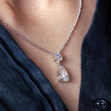 Pear Shaped Lab Diamond Necklace