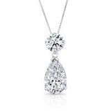 Pear Shaped Lab Diamond Necklace