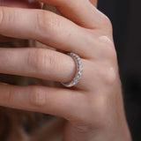 1.3 Carat Princess Cut Diamond Half Eternity Band