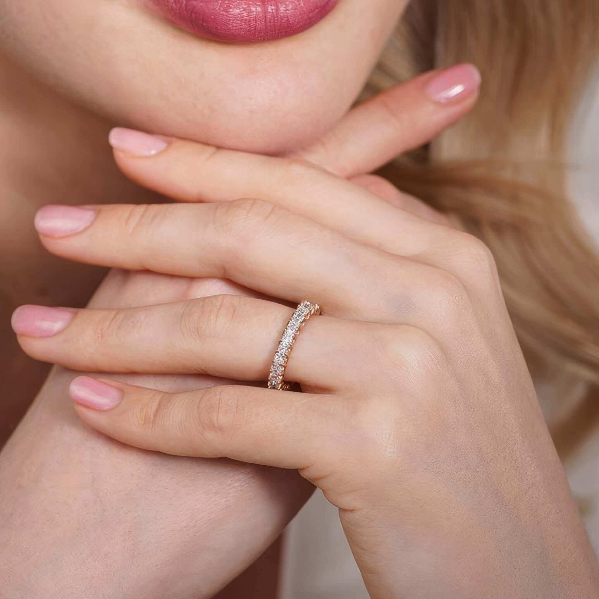 2.5 Carat Princess Cut Diamond Eternity Band