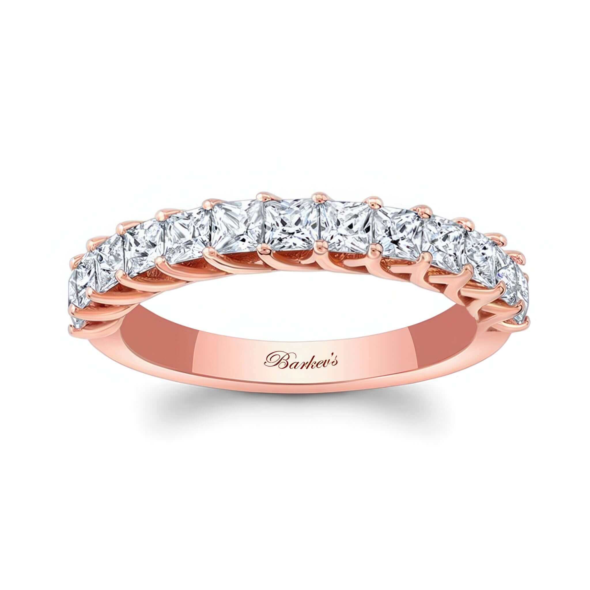 1.3 Carat Princess Cut Diamond Half Eternity Band