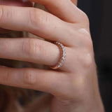 1.3 Carat Princess Cut Diamond Half Eternity Band