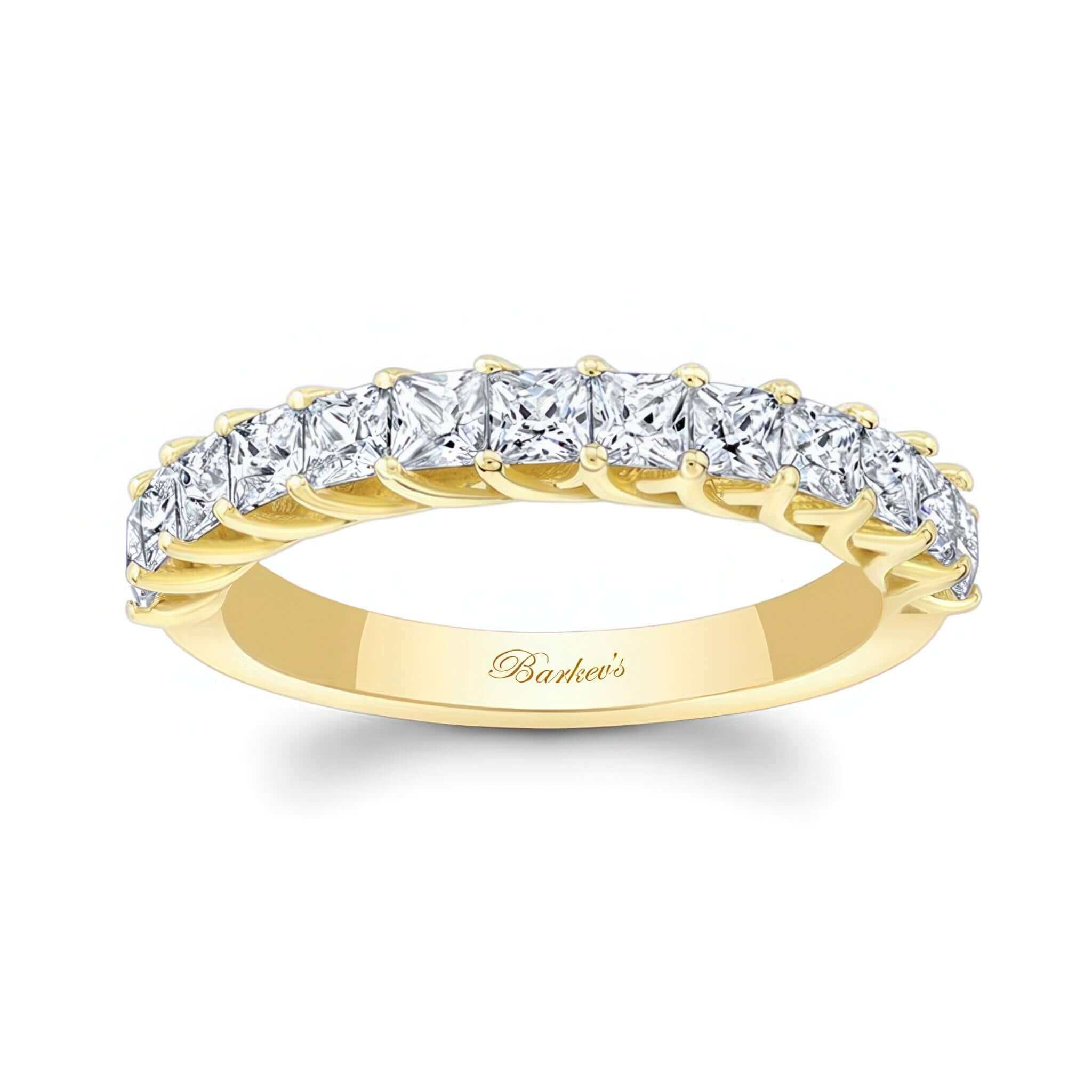 1.3 Carat Princess Cut Diamond Half Eternity Band