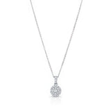 Double Halo Diamond Necklace