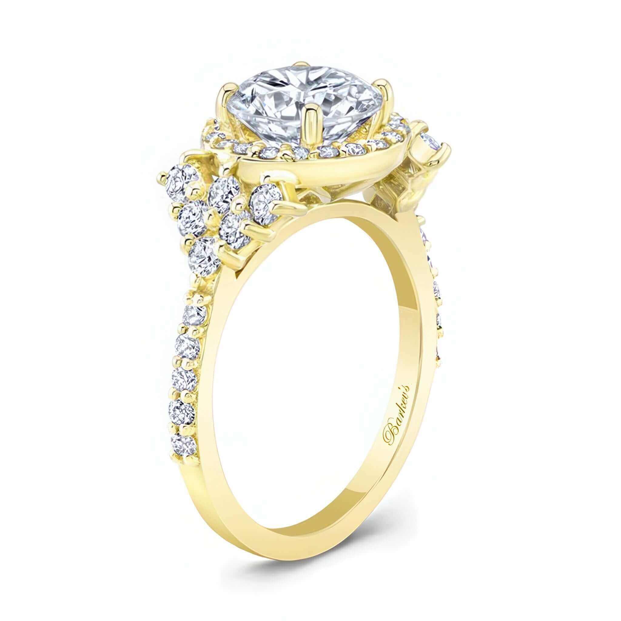 2 Carat Moissanite Cluster Ring
