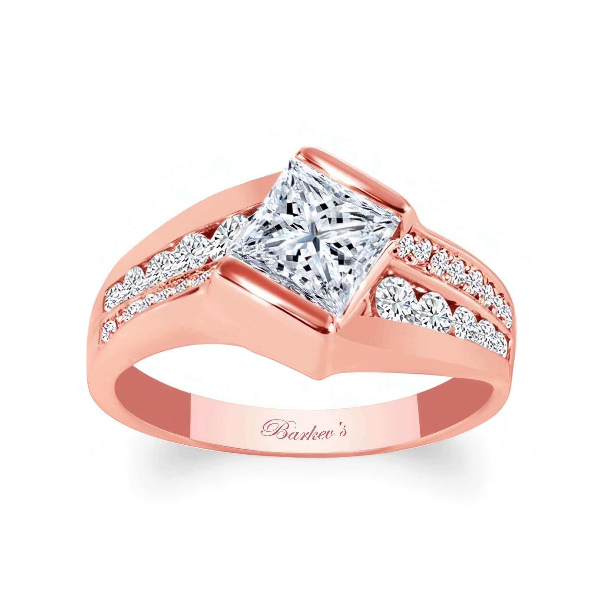 Princess Cut Channel Set Diamond Ring