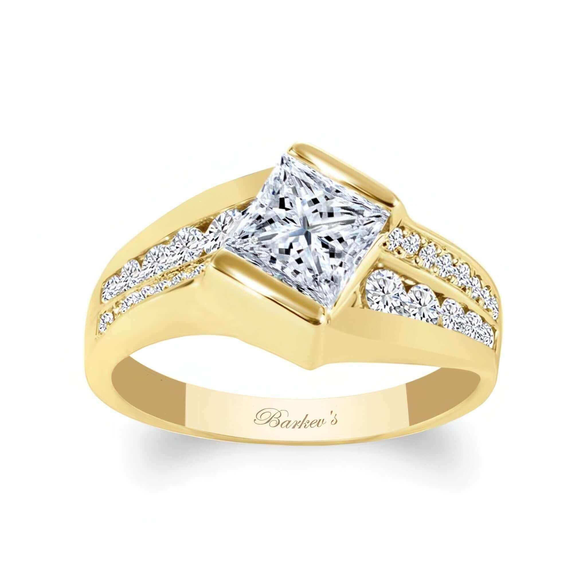Princess Cut Channel Set Diamond Ring