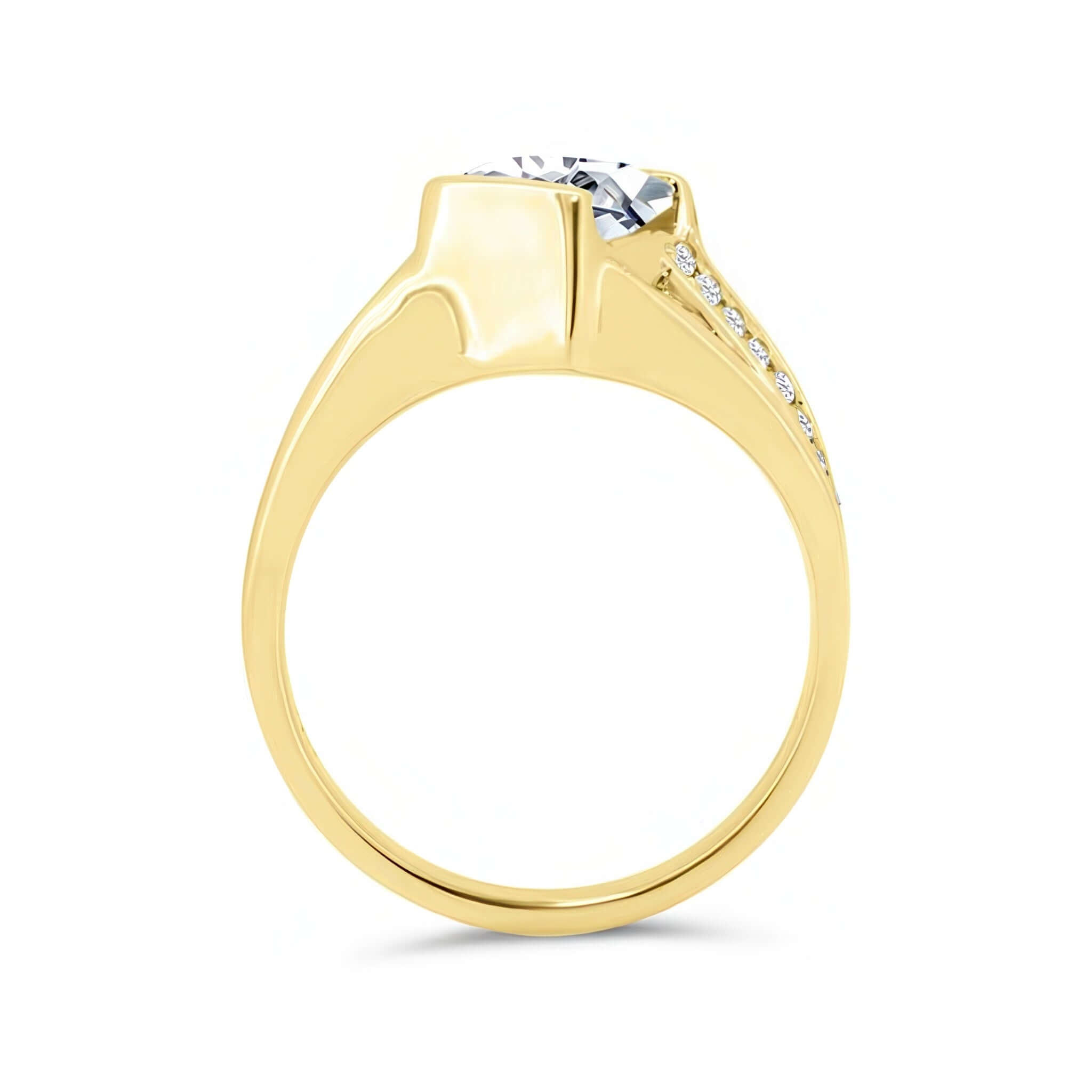 Princess Cut Channel Set Diamond Ring