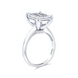 5 Carat Emerald Cut Diamond Ring