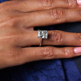 5 Carat Radiant Cut Lab Diamond Ring