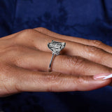 5 Carat Radiant Cut Lab Diamond Ring
