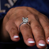 5 Carat Radiant Cut Lab Diamond Ring
