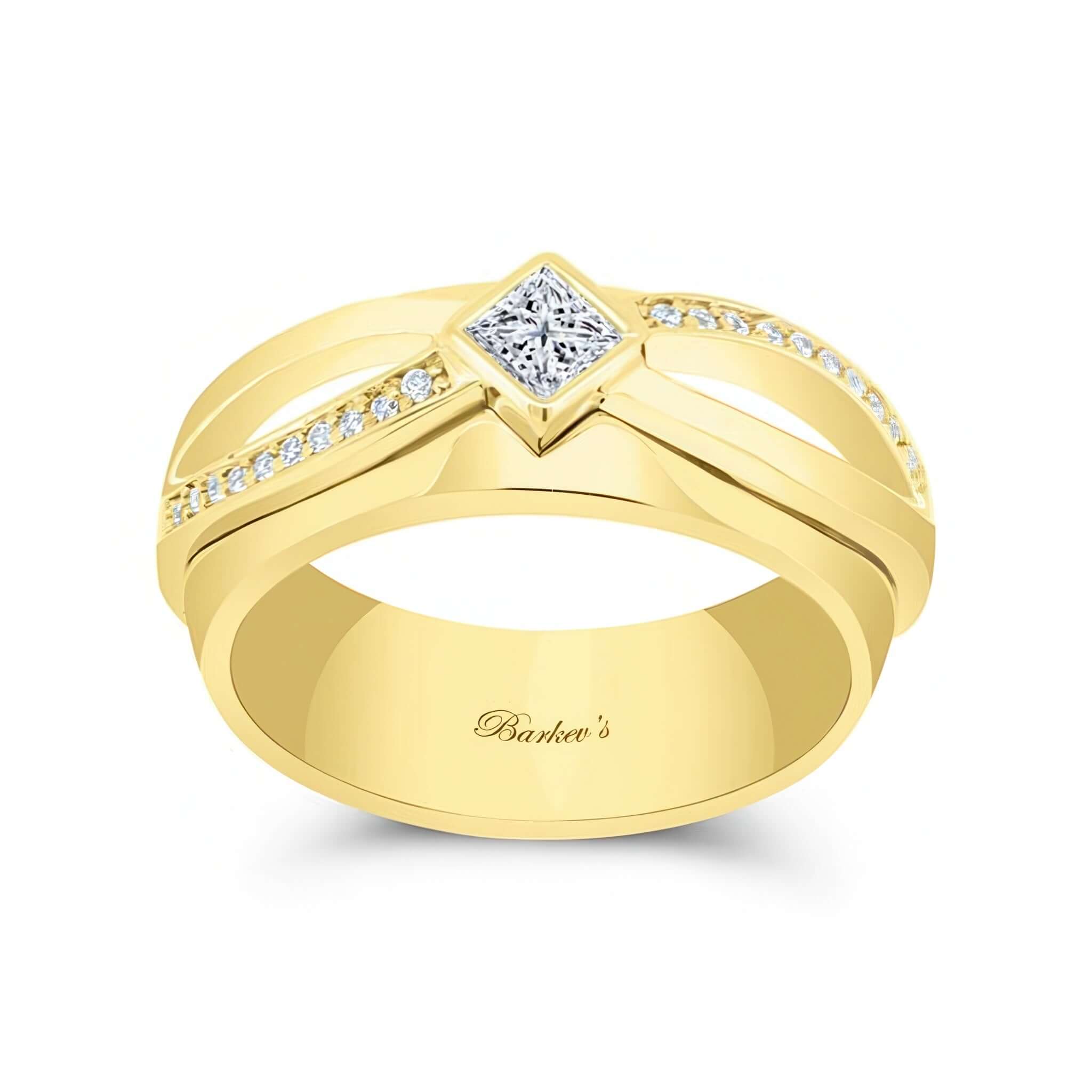 Mens Unique Diamond Band