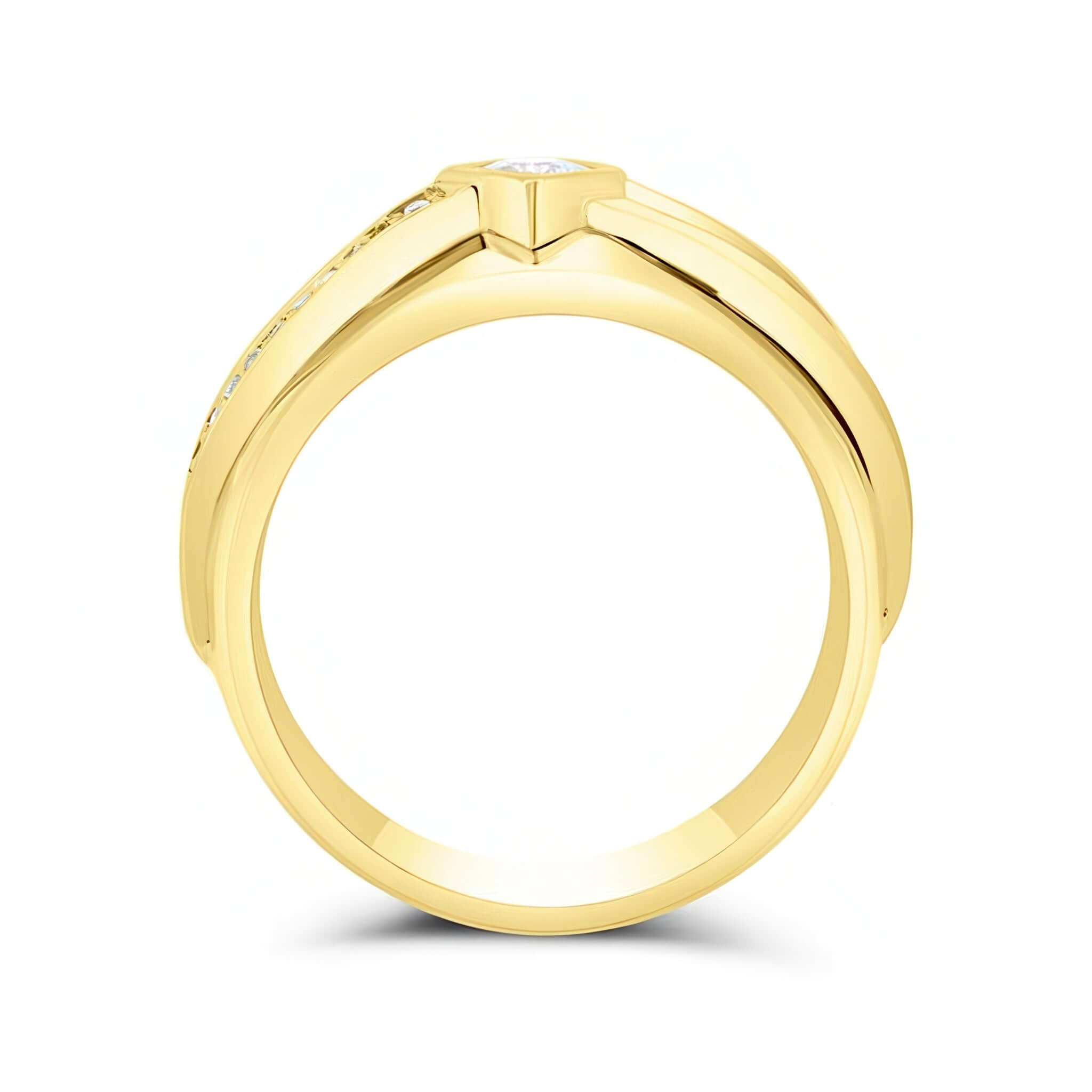Mens Unique Diamond Band