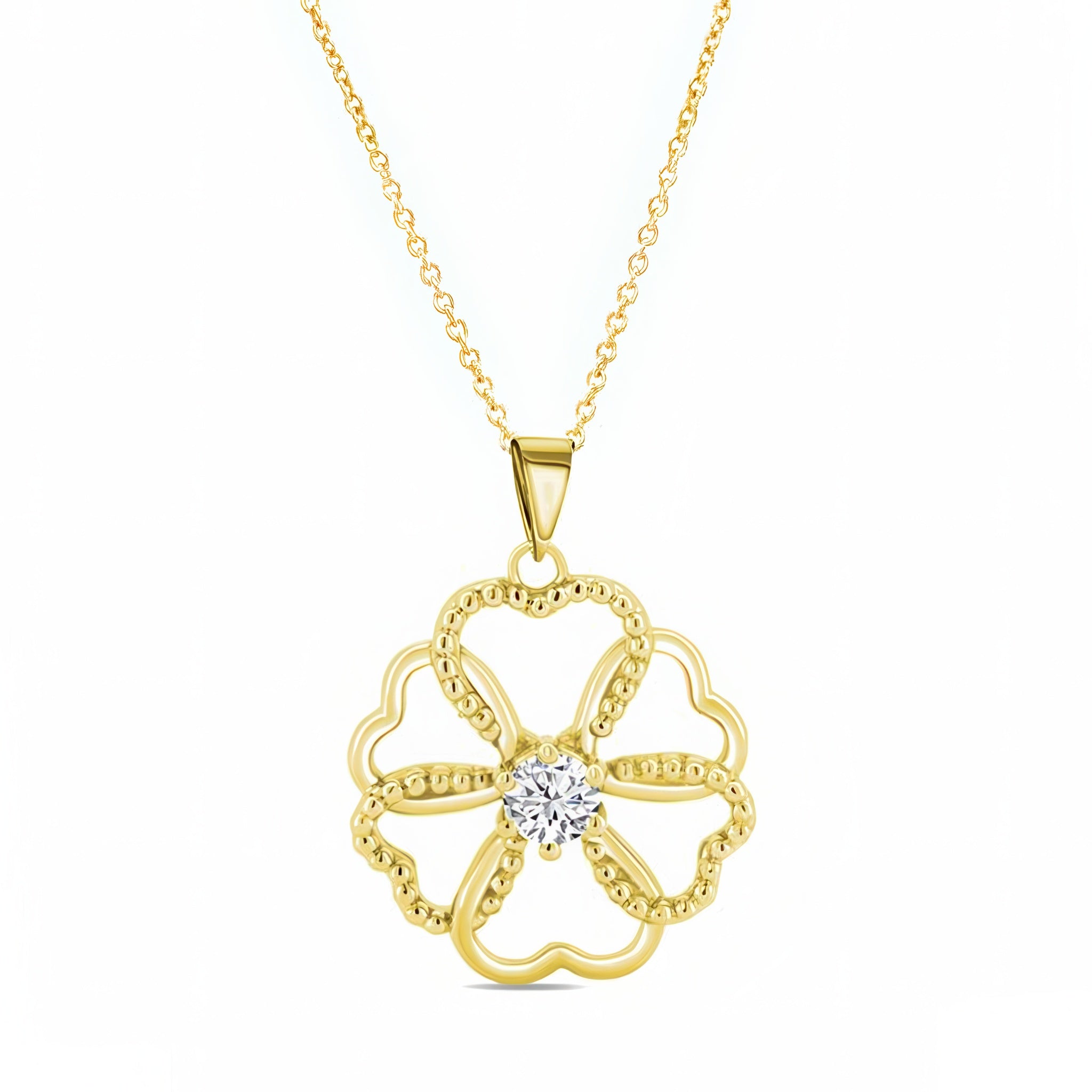 Lab Diamond Heart Necklace