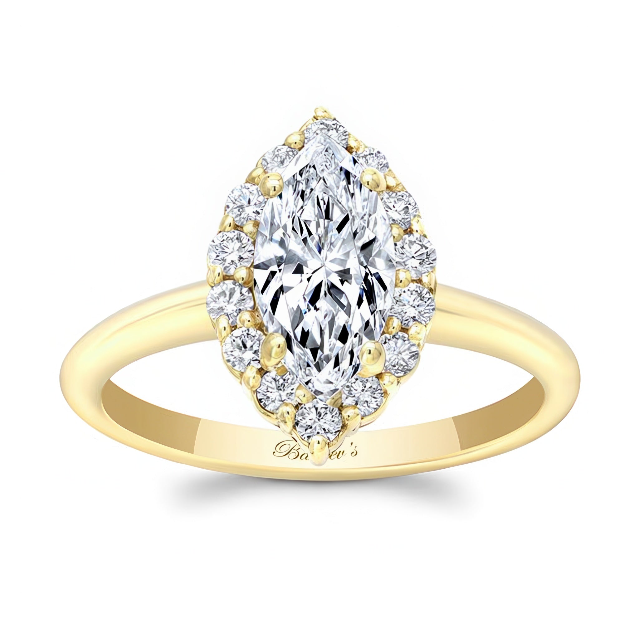 Marquise Cut Moissanite Ring