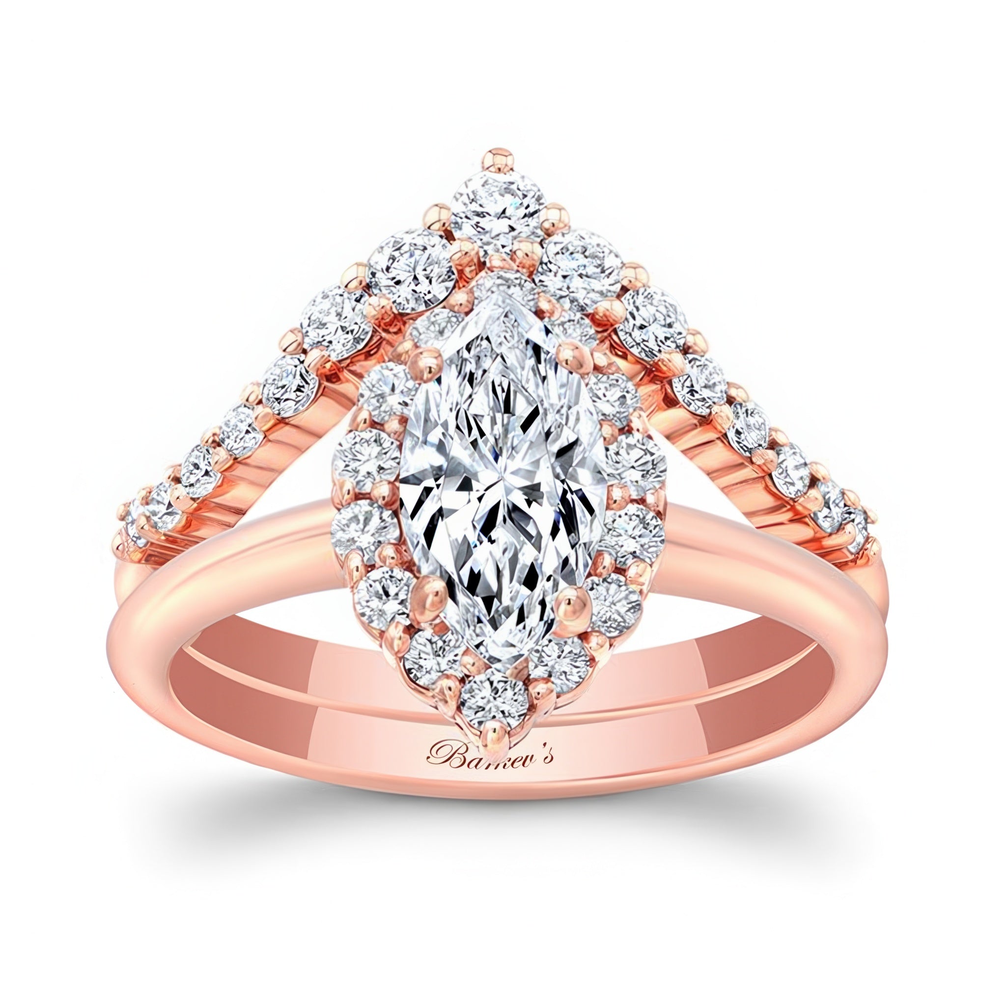 Marquise Cut Lab Diamond Wedding Set