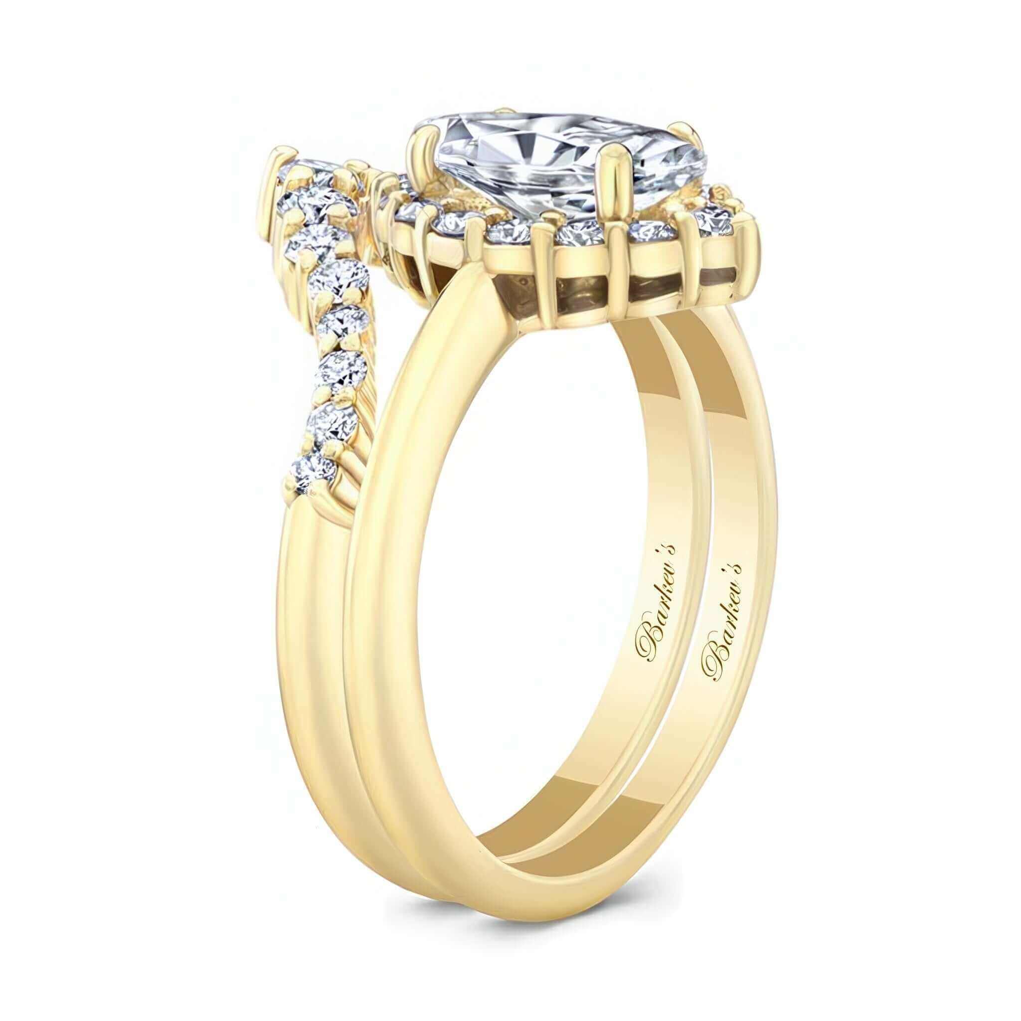 Marquise Cut Diamond Wedding Set