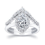 Marquise Cut Moissanite Wedding Set